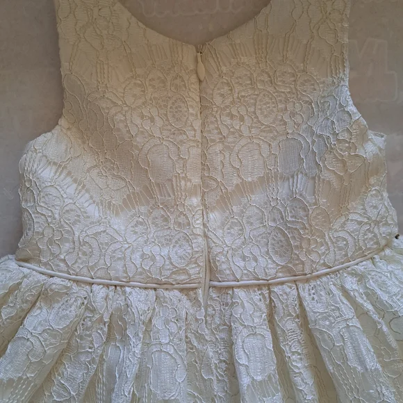 Elegant Lace Dress with Gold Accents - Picture 7 of 7